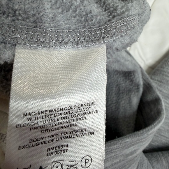 Mountain HardWear Women's Small Hoodie Fleece Jacket Snap Front Grey Cozy Gray - Picture 10 of 11